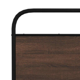Berkfield Headboard Brown Oak 150 Cm Steel And Engineered Wood - thumbnail 6