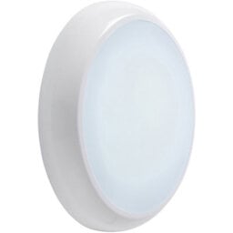 Gloss White Commercial Ip65 Bulkhead Light - 18W Cct Led Module - Corridor Lamp - thumbnail 4