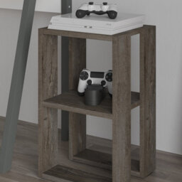 Decortie Lonie Modern Slim Bedside Table Nightstand 34Cm Bedroom Dark Coffee H 55Cm - thumbnail 6