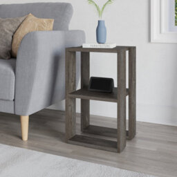 Decortie Lonie Modern Slim Bedside Table Nightstand 34Cm Bedroom Dark Coffee H 55Cm - thumbnail 5