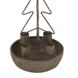 Rustic  Outline  Tree  And  Star  Candle  Holders - thumbnail 2