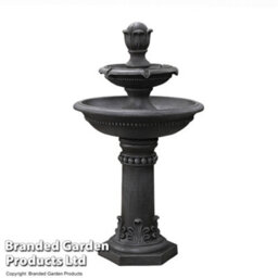 Garden Gear Serenity Two Tier Water Fountain Water Feature - Classic Design, Self-Contained, Polyresin Construction - thumbnail 4