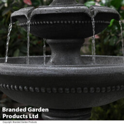 Garden Gear Serenity Two Tier Water Fountain Water Feature - Classic Design, Self-Contained, Polyresin Construction - thumbnail 5