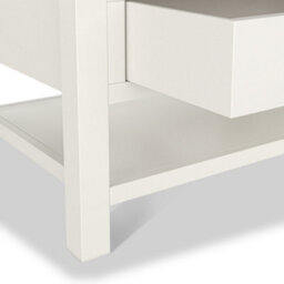 Farro Coconut White  Coffee Table With Washed Oak Top - By Roseland Furniture - thumbnail 8