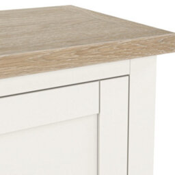 Farro Coconut White  Coffee Table With Washed Oak Top - By Roseland Furniture - thumbnail 7