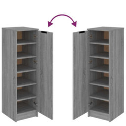 Vidaxl Shoe Cabinet Grey Sonoma 30X35X100 Cm Engineered Wood Shoe Cabinets - thumbnail 8