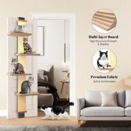 Smartcat Multilevel Cat Door Hanger Climber Scratching Post Pad Climbing Platforms With Natural Sisal - thumbnail 7