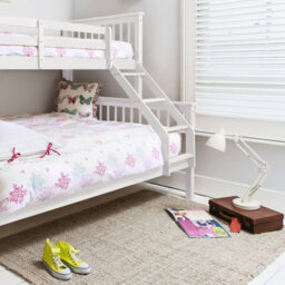 Nöa & Nani Noa & Nani Triple Kids Solid Wood Bunk Bed With Single And Double Bed In Classic White Hanna - thumbnail 6