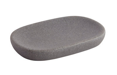 GoodHome Jubba Stone Effect Polyresin Soap Dish - image 1