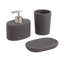 GoodHome Jubba Stone Effect Polyresin Soap Dish - thumbnail 4