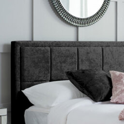 Birlea Hannover Small Double Ottoman Bed Black Crushed Velvet - thumbnail 5