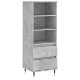 Berkfield Highboard Concrete Grey 40X36X110 Cm Engineered Wood - thumbnail 2
