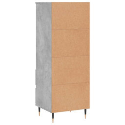 Berkfield Highboard Concrete Grey 40X36X110 Cm Engineered Wood - thumbnail 8