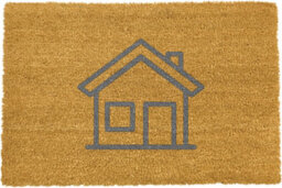 Artsy Doormats Grey Simple House Symbol Doormat - thumbnail 2