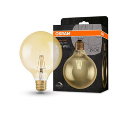 Osram Vintage 1906 Led Globe Gold Filament Lamp Bulb E27 55W Warm White 4 Pack - thumbnail 3