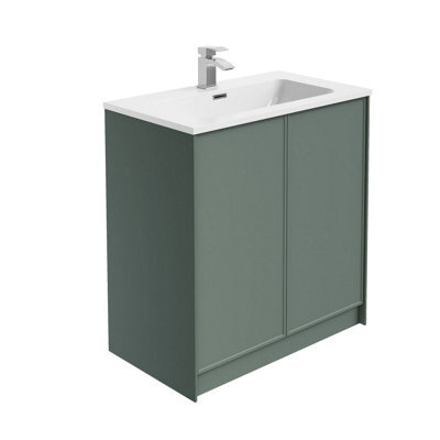 Plum&clay Jenner Green Freestanding Vanity Unit & Basin Set (W)800mm (H)855mm - image 1
