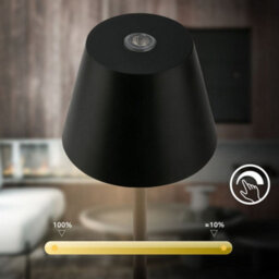 Briloner Nano Led Table Lamp Black Rechargeable Deco Light Dimmable Cordless Touch 1,5W, 130Lm - thumbnail 3