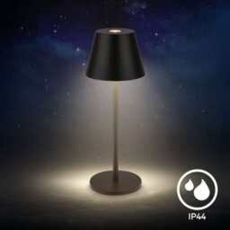 Briloner Nano Led Table Lamp Black Rechargeable Deco Light Dimmable Cordless Touch 1,5W, 130Lm - thumbnail 5