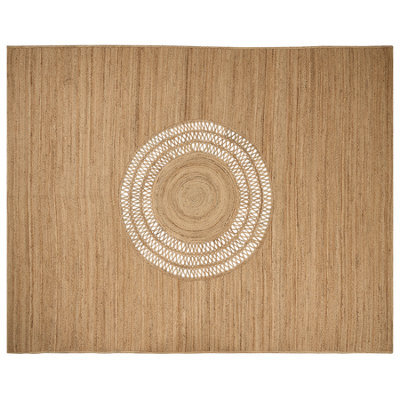 Beliani Rug Bogazoren Beige 300 X 400 Cm Jute - image 1