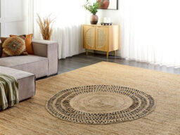 Beliani Rug Bogazoren Beige 300 X 400 Cm Jute - thumbnail 2