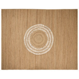 Beliani Rug Bogazoren Beige 300 X 400 Cm Jute