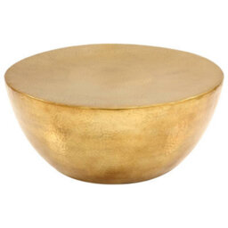 Walplus Coffee Table Hammered Aluminium 70X30 Cm Brass - thumbnail 2