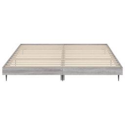 Berkfield Bed Frame Grey Sonoma 180X200 Cm 6Ft Super King Engineered Wood - thumbnail 6