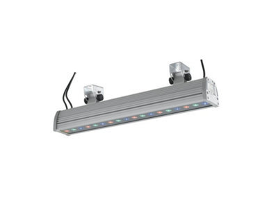 Luminosa Lighting Luminosa Wallwasher Outdoor Led 18 Light Recessed Floor & Decking Aluminum, Ip65 Rgb 56.5X15.3X8.5Cm