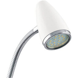 Loops Stylish Modern White And Chrome Led Table Lamp For Indoor Home Decor - thumbnail 5