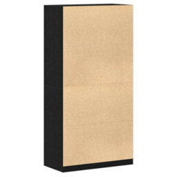 Vidaxl Wardrobe With Shelf Black Oak 100 X 50 X 200 Cm Engineered Wood - thumbnail 6