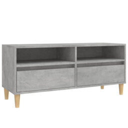 Walplus Tv Cabinet Concrete Grey 100X34.5X44.5 Cm Engineered Wood - thumbnail 2