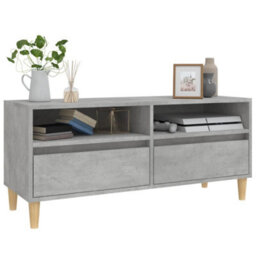 Walplus Tv Cabinet Concrete Grey 100X34.5X44.5 Cm Engineered Wood - thumbnail 4