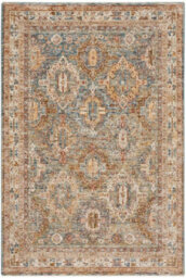 Blue Traditional Luxurious Persian Bordered Geometric Rug For Living Room And Bedroom-69 X 310Cm (Runner) - thumbnail 8