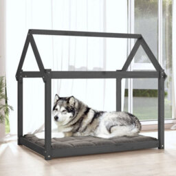 Walplus Dog Bed Grey 111X80X100 Cm Solid Wood Pine - thumbnail 3