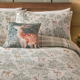 Dreams & Drapes Forest Animals 100% Brushed Cotton Duvet Cover Set - thumbnail 2