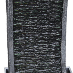 Teamson Home Garden Outdoor Water Feature, Large Curved Tall Water Fountain, Waterfall Design, With Led Lights, Slate Effect - thumbnail 8