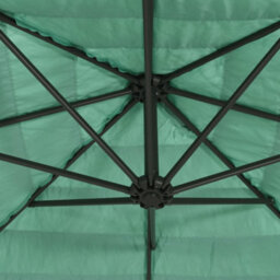Walplus Garden Parasol With Steel Pole Green 290X290X238 Cm - thumbnail 9