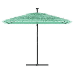Walplus Garden Parasol With Steel Pole Green 290X290X238 Cm - thumbnail 3
