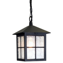 Stylish Ip43 Outdoor Black Led Lantern With E27 Socket