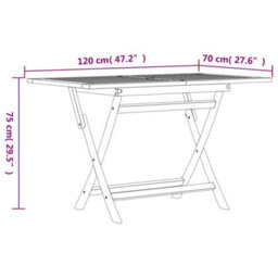 Berkfield 5 Piece Garden Dining Set Solid Wood Teak - thumbnail 9