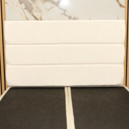 "Urban Textures Luxury 20"" High Boucle Fabric Upholstered Siera Headboard - White" - thumbnail 1