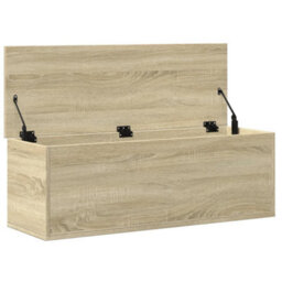 Berkfield Storage Box Sonoma Oak 102X35X35 Cm Engineered Wood - thumbnail 7