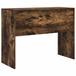 Berkfield Modern Writing Desk Smoked Oak Engineered Wood 100 X 40 X 76 Cm - thumbnail 7