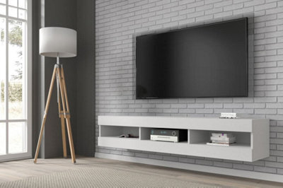 Arte Modern Mantra Tv Cabinet In White W1600mm X H320mm X D350mm - image 1