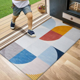 Ameha Printed Rugs Bedroom Modern Pattern Carpet Super Soft Geometric Design Non Shedding Abstract Rug (Kira, 60X110 Cm) - thumbnail 3
