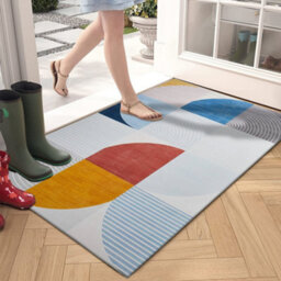 Ameha Printed Rugs Bedroom Modern Pattern Carpet Super Soft Geometric Design Non Shedding Abstract Rug (Kira, 60X110 Cm) - thumbnail 6