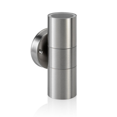 Auraglow Up & Down Outdoor Wall Light - Winchester- Stainless Steel - Fitting Only - image 1