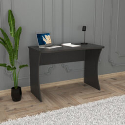 110Cm Modern Desk Compact Writing Desk Laptop & Computer Table Stylish Office Desk For Home Work Study (Anthracite, Large, Mila) - thumbnail 2