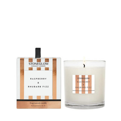 Stoneglow Candles Modern Classics Tumbler Candle - Raspberry & Rhubarb Fizz - image 1