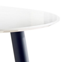 Bo Living Milano Round Dining Table, Black And White, W120Xd120Xh75Cm - thumbnail 5